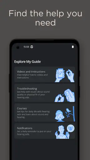 WIDEX MOMENT screenshot