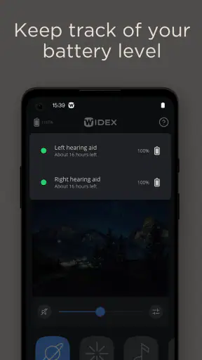WIDEX MOMENT screenshot