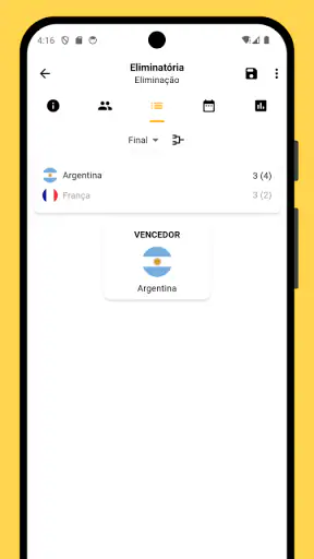 Winner - Gerenciar torneios screenshot