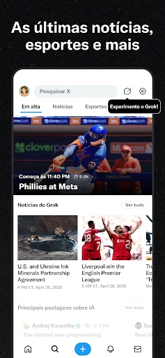 X (Antigo Twitter) screenshot