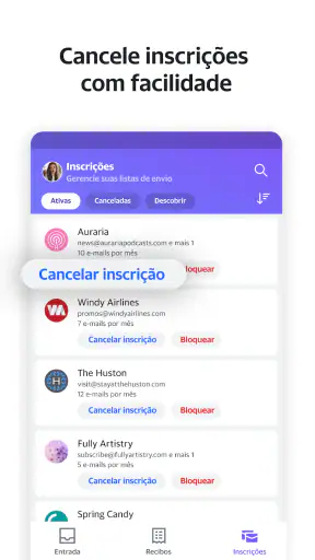Yahoo Mail – e-mail organizado screenshot