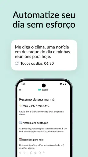 Zapia: Assistente IA pessoal screenshot