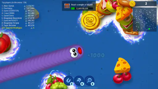 Zona das Minhocas.io - Cobra screenshot