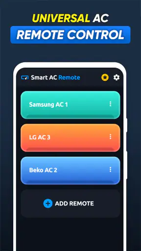 Сontrole de ar condicionado screenshot
