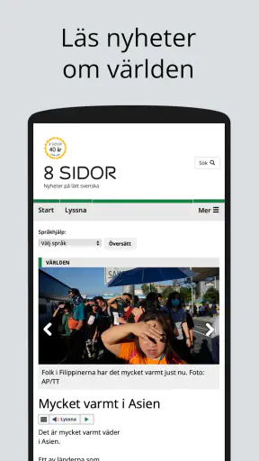 8 Sidor screenshot