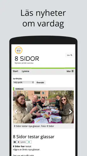8 Sidor screenshot