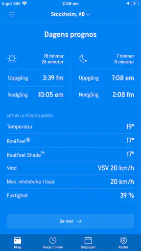 AccuWeather Väder screenshot