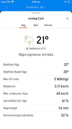 AccuWeather Väder screenshot