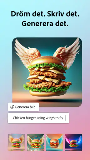 Adobe Express: AI-foto, video screenshot