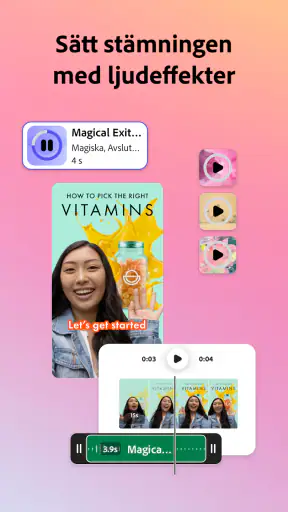 Adobe Express: AI-foto, video screenshot