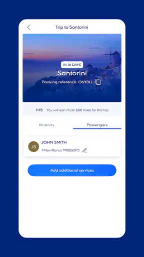 Aegean Airlines screenshot