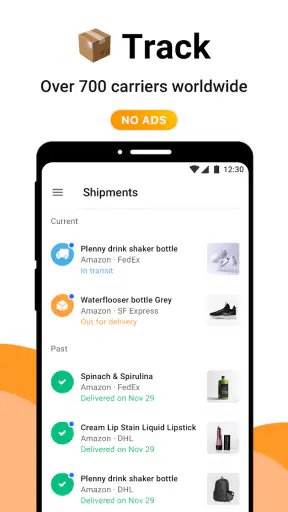 AfterShip Spåra Brev screenshot