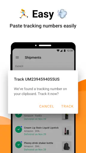 AfterShip Spåra Brev screenshot