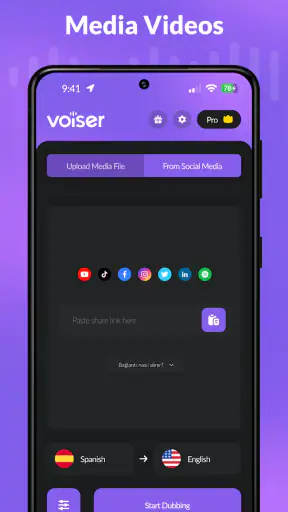 AI Dubbing & Video Translator screenshot