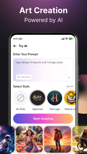 Ai logotypgenerator screenshot