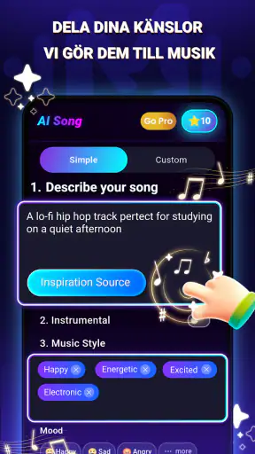 AI Sång- och Textgenerator screenshot
