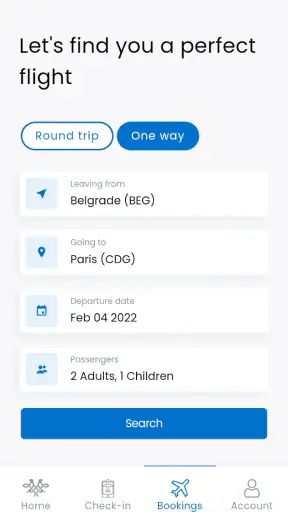 Air Serbia screenshot