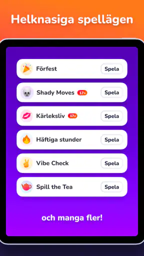 Aldrig har jag någonsin (18+) screenshot