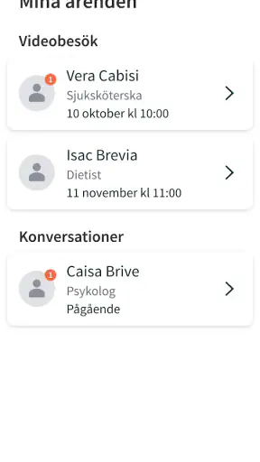 Aleris - vård i mobilen screenshot