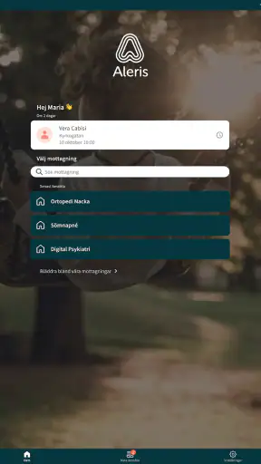 Aleris - vård i mobilen screenshot