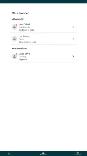 Aleris - vård i mobilen screenshot