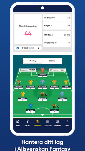 Allsvenskan Live (officiell) screenshot