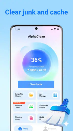 AlphaClean: Junk Cleaner screenshot