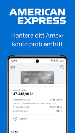 Amex SE screenshot