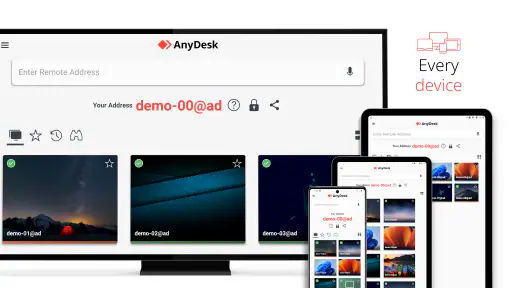 AnyDesk Remote-Desktop-program screenshot