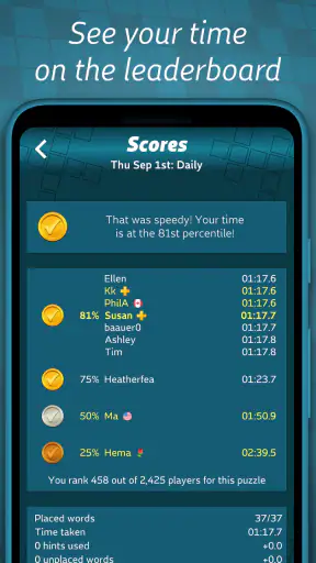 Astraware Kriss Kross screenshot