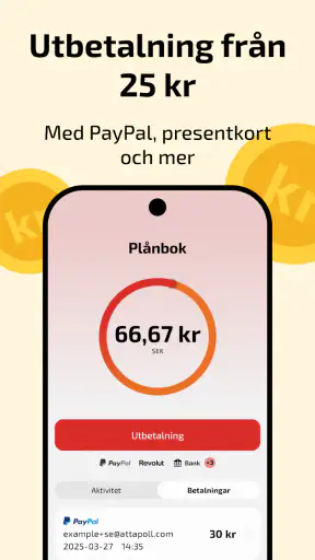 AttaPoll - pengar för åsikter screenshot
