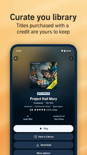 Audible screenshot