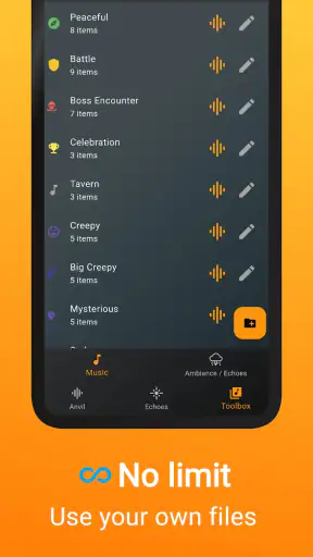 Audio Forge: RPG Soundboard screenshot