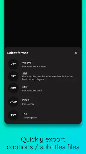 Automatic Captions & Subtitles screenshot