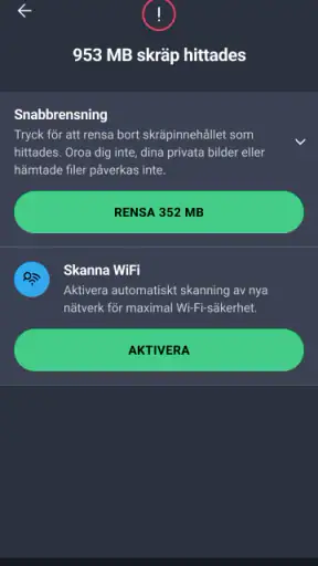 AVG AntiVirus & Säkerhet screenshot