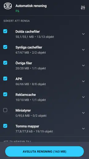 AVG Cleaner – lagringsrensare screenshot