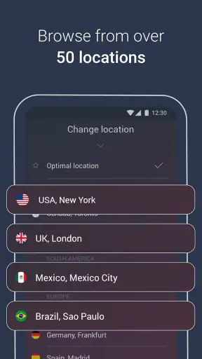 AVG Secure VPN Proxy & Privacy screenshot