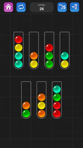 Ball Sortera Pussel - Färgspel screenshot