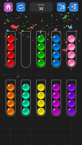 Ball Sortera Pussel - Färgspel screenshot
