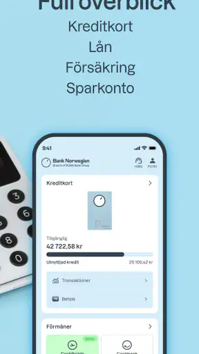 Bank Norwegian screenshot