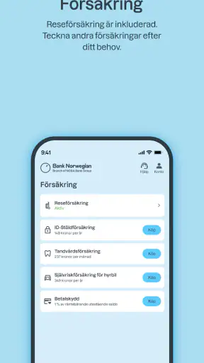 Bank Norwegian screenshot