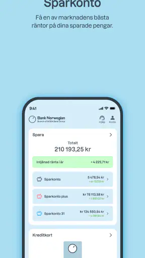 Bank Norwegian screenshot