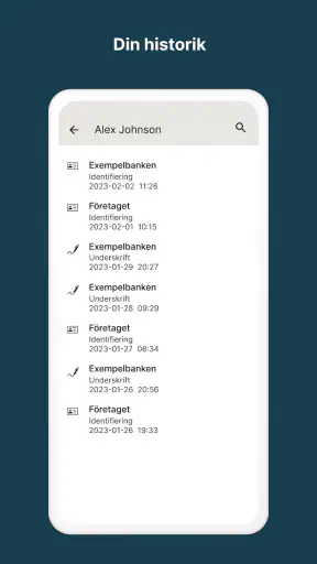 BankID säkerhetsapp screenshot