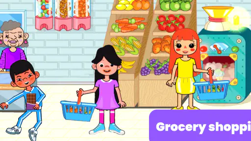 Barn Stormarknad Shopping Spel screenshot
