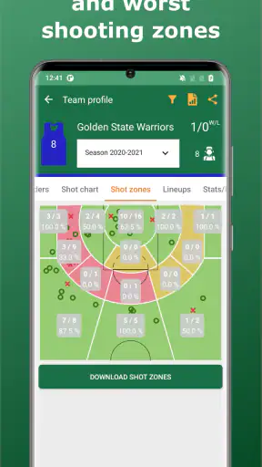 Basketball Stats Assistant screenshot