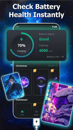 Battery Charging Effect Screen screenshot