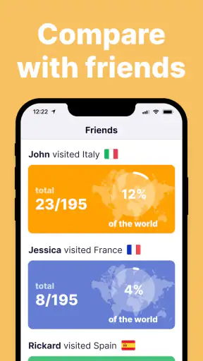been: track visited countries screenshot