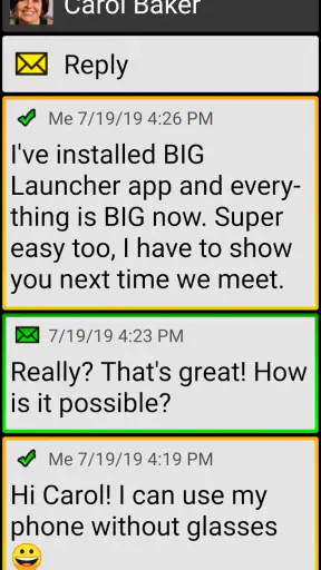 BIG SMS for Seniors screenshot