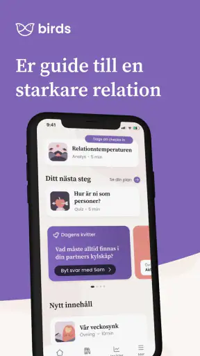 Birds: Relationsverktyg screenshot