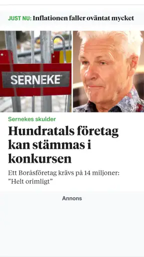 Borås Tidning screenshot